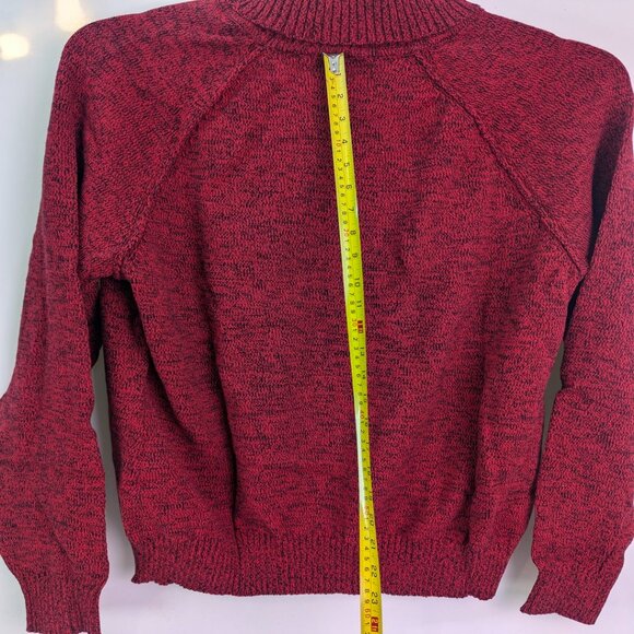 NEW Karen Scott Jersey sweater Turtle Neck -size XL -Color new red amore - Picture 6 of 9